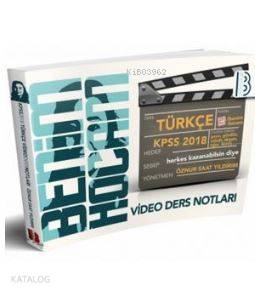 2018 KPSS Türkçe Video Ders Notları