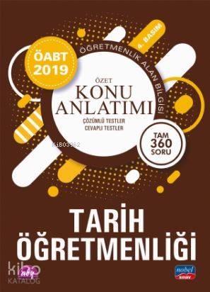 2019 ÖABT Tarih Öğretmenliği - Öğretmenlik Alan Bilgisi; Detaylı Konu Anlatımı