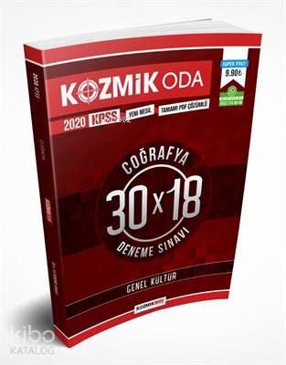 2020 KPSS Coğrafya 30x18 Tamamı Çözümlü Deneme Sınav Sınavı Seti