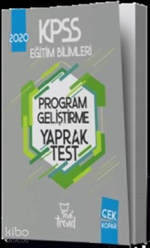 2020 KPSS Eğitim Bilimleri Program Geliştirme Yaprak Test