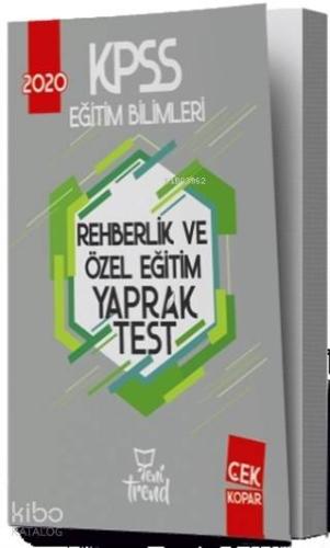 2020 KPSS Eğitim Bilimleri Rehberlik ve Özel Eğitim Yaprak Test