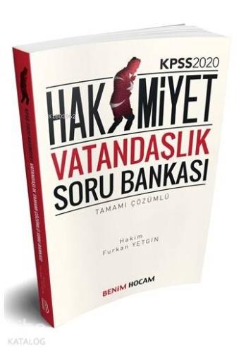 2020 KPSS Hakimiyet Vatandaşlık Tamamı Çözümlü Soru Bankası Benim Hocam Yayınları
