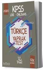 2020 KPSS Lise Önlisans Türkçe Yaprak Test