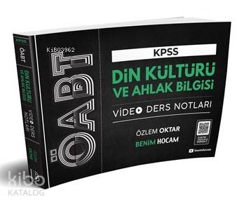 2020 ÖABT Din Kültürü ve Ahlak Bilgisi Öğretmenliği Video Ders Notları Benim Hocam Yayınları