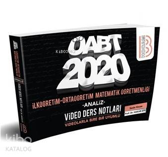 2020 ÖABT İlköğretim ve Ortaöğretim Matematik Öğretmenliği Video Ders Notları Benim Hocam Yayınları