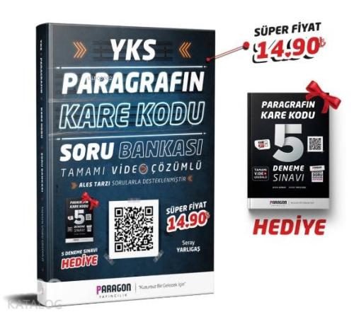 2020 YKS Paragrafın KareKodu Tamamı Video Çözümlü Soru Bankası + 5 Deneme Hediye