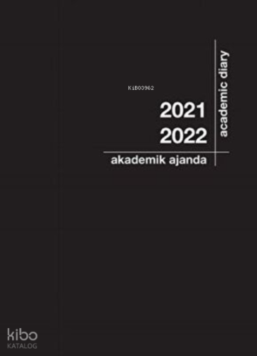 2021-2022 Akademik Ajanda 21x29cm-Siyah