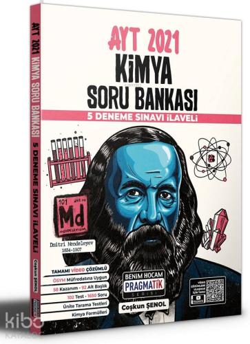 2021 AYT Kimya Soru Bankası 5 Deneme Sınavı İlaveli Pragmatik Serisi Benim Hocam Yayınları