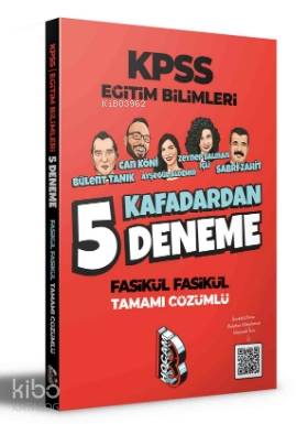 2021 KPSS Eğitim Bilimleri 5 Kafadardan Tamamı Çözümlü 5 Deneme