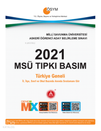 2021 Msü Tıpkı Basım Deneme Sınavı