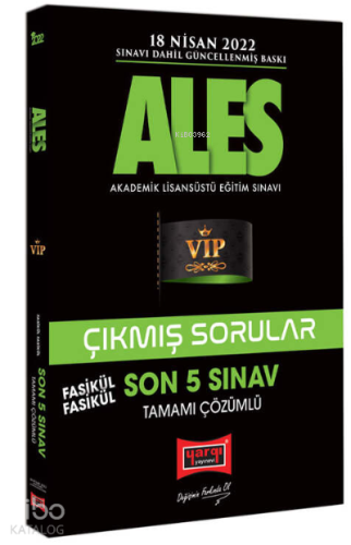 2022 ALES Son 5 Sınav Tamamı Çözümlü Fasikül Fasikül Çıkmış Sorular