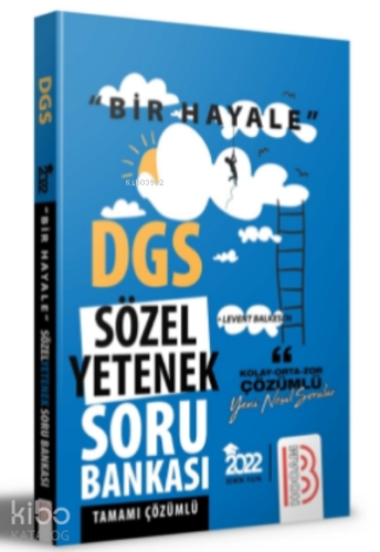 2022 Bir Hayale Serisi DGS Sözel Yetenek Tamamı Çözümlü Soru Bankası