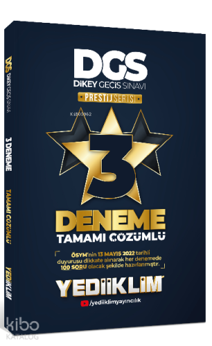 2022 DGS Prestij Serisi Tamamı Çözümlü 3 Yıldız Deneme