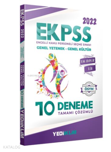 2022 EKPSS Tüm Adaylar Tamamı Çözümlü 10 Deneme