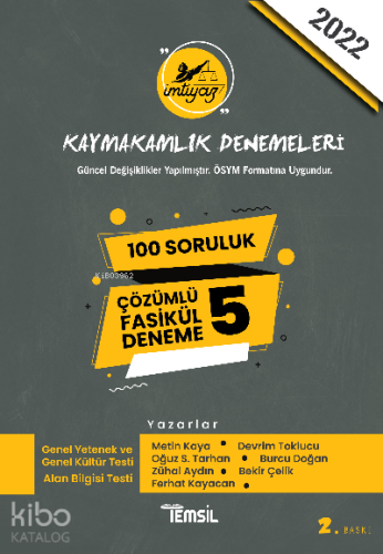 2022 İmtiyaz Kaymakamlık Denemeleri