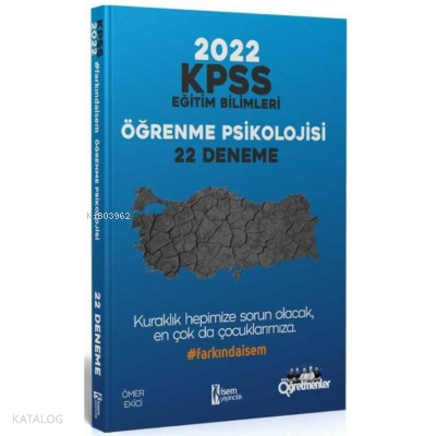 2022 KPSS Eğitim Bilimleri Öğrenme Psikolojisi 22 Deneme