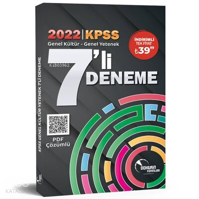 2022 KPSS Genel Kültür Genel Yetenek 7'li Deneme Sınavı Doktrin Yayınl
