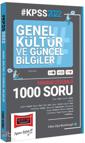2022 KPSS Genel Kültür ve Güncel Bilgiler Tamamı Çözümlü Soru Bankası