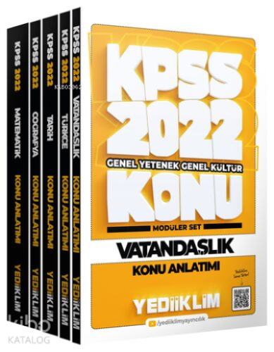 2022 KPSS Genel Yetenek Genel Kültür Konu Anlatımlı Modüler Set