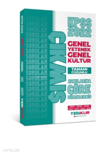 2022 KPSS GY-GK Konularına Göre Tamamı Çözümlü Çıkmış Sorular ( 2015-2021 )