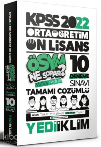 2022 KPSS Ortaöğretim Ön Lisans GK-GY Tamamı Çözümlü 10 Fasikül Deneme