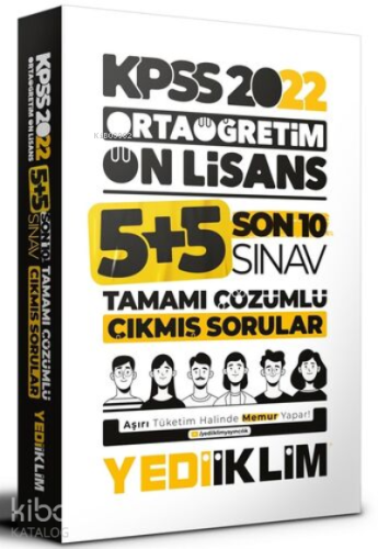 2022 KPSS Ortaöğretim Ön Lisans GY-GK Son 10 Sınav Tamamı Çözümlü Çıkmış Sorular