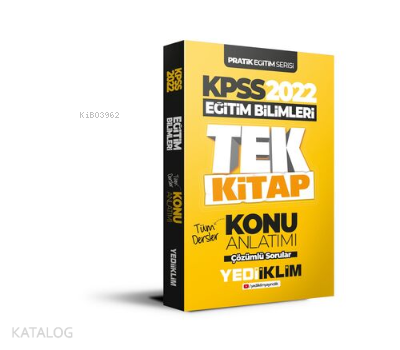 2022 KPSS Pratik Eğitim Serisi Eğitim Bilimleri Tek Kitap Konu Anlatımı