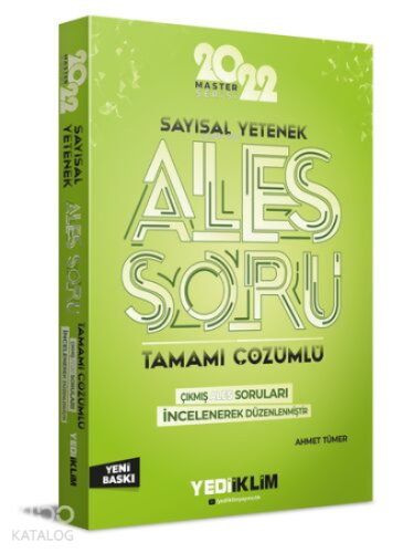 2022 Master Serisi Ales Sayısal Yetenek Tamamı Çözümlü Soru Bankası