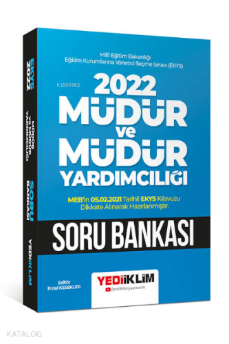 2022 Meb-Ekys Müdür Ve Müdür Yard.Soru Bankası-E.Kesekler
