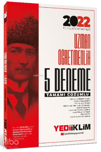 2022 MEB Uzman Öğretmenlik Tamamı Çözümlü 5 Deneme