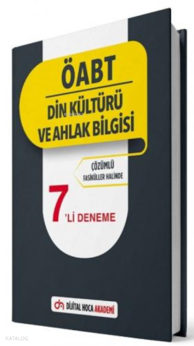 2022 ÖABT Din Kültürü ve Ahlak Bilgisi Öğretmenliği 7li Deneme Çözümlü Dijital Hoca Akademi