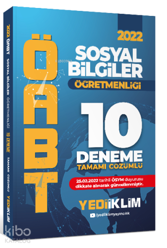 2022 ÖABT Sosyal Bilgiler Öğretmenliği Tamamı Çözümlü 10 Deneme
