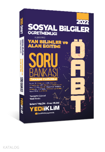 2022 ÖABT Sosyal Bilgiler Öğretmenliği Yan Bilimler ve Alan Eğitimi Ta