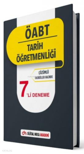 2022 ÖABT Tarih Öğretmenliği Çözümlü 7li Deneme Dijital Hoca Akademi