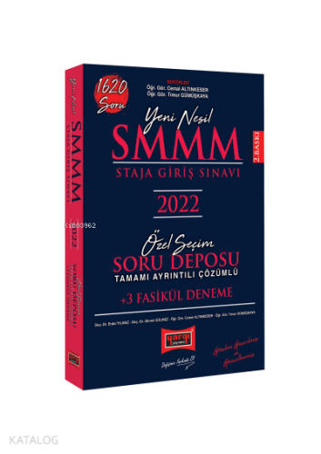 2022 SMMM Staja Giriş Sınavı Tamamı Ayrıntılı Çözümlü Özel Seçim Soru Deposu +3 Fasikül Deneme