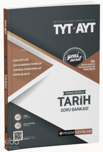 2022 TYT-AYT Tamamı Çözümlü Tarih Soru Bankası;Üniversite Sınavlarını 