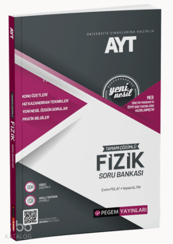 2022 Üniversite Sınavlarına Hazırlık AYT Tamamı Çözümlü Fizik Soru Ban