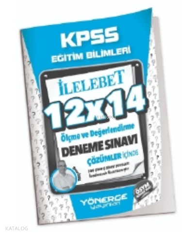 2023 KPSS Eğitim Bilimleri Ölçme ve Değerlendirme 12x14 Deneme Çözümlü