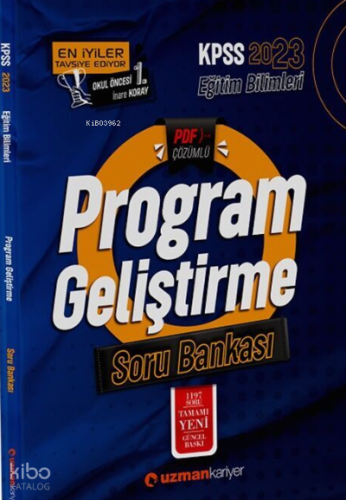 2023 KPSS Eğitim Bilimleri Program Geliştirme Soru Bankası