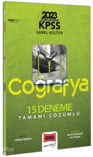 2023 KPSS Genel Kültür Hedef IYI Serisi Coğrafya Tamamı Çözümlü 15 Deneme