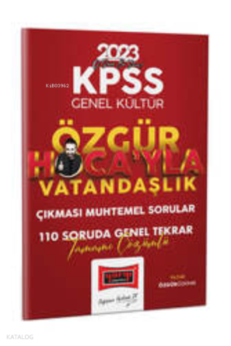 2023 KPSS Genel Kültür Özgür Hoca'yla Çıkması Muhtemel Sorular Tamamı Çözümlü 110 Soruda Genel Tekrar