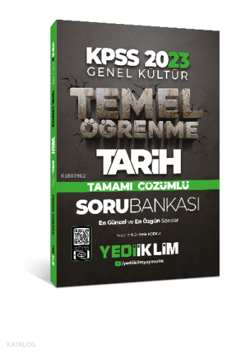 2023 KPSS Genel Kültür Temel Öğrenme Tarih Tamamı Çözümlü Soru Bankası