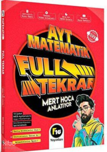 2023 Mert Hoca AYT Matematik Full Tekrar Video Ders Kitabı