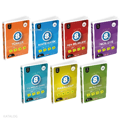 2024 8. Sınıf Soru Bankası Seti(7 KİTAP)