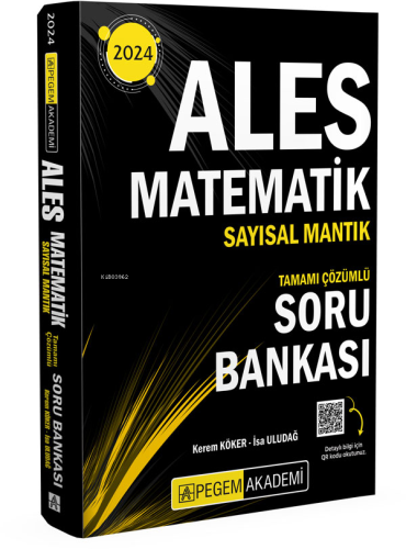 2024 ALES Matematik Sayısal Mantık Tamamı Çözümlü Soru Bankası - Kitap