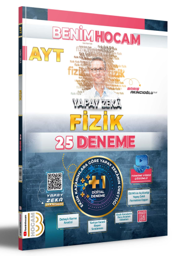 2024 AYT Yapay Zekâ Fizik 25 Deneme Benim Hocam Yayınları - Kitapiks.c