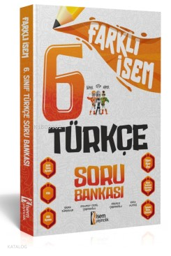 2024 Farklı İsem 6.Sınıf Türkçe Soru Bankası