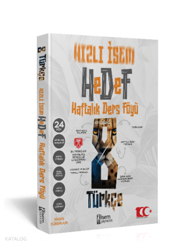 2024 Hızlı İsem 8.Sınıf Türkçe  Haftalık Ders Föyü