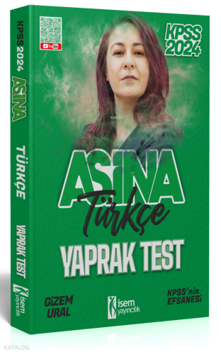 2024 İsem KPSS Aşina Türkçe Çek -Kopart Yaprak Test