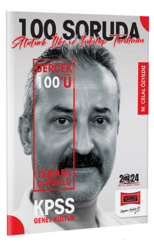 2024 KPSS 5Yüz 100 Soruda Tamamı Çözümlü Atatürk İlke ve İnkılap Tarihinin Gerçek 100'ü